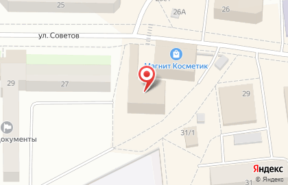 Продуктовый магазин на улице Советов на карте