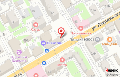 РИКБ Ринвестбанк на улице Дзержинского на карте