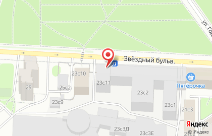 Звездный на Звёздном бульваре на карте