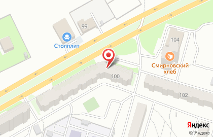 Продовольственный магазин Каравай на Советской улице на карте