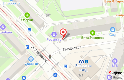 Киоск по продаже фруктов и овощей в Санкт-Петербурге на карте