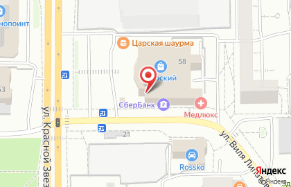 Магазин детских товаров Чудомир на улице Красной Звезды на карте