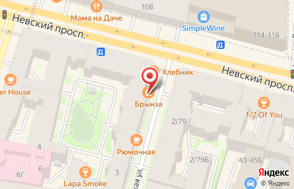 Чебуречная Брынза в Санкт-Петербурге на карте