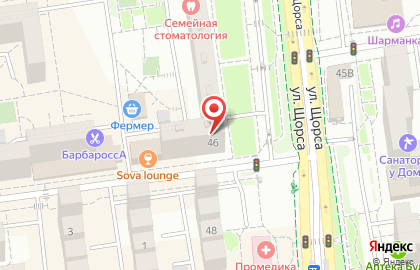 Магазин Теплица на улице Щорса на карте