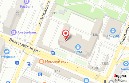 Телекоммуникационная компания Билайн на Вилоновской улице на карте