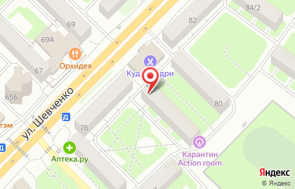 Булочная-кондитерская Конфетка на улице Шевченко на карте