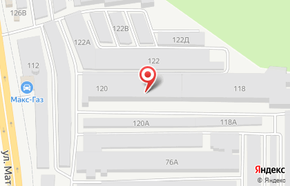 Гаражно-потребительский кооператив №14 в Комсомольском районе на карте