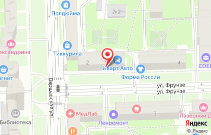 Магазин овощей и фруктов Фруктовый Рай в Московском районе на карте