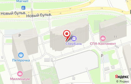 Аптека Горздрав на Новом бульваре в Долгопрудном на карте