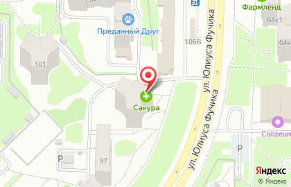 Exist на улице Юлиуса Фучика на карте