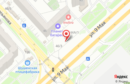 Кафе быстрого питания Fire food в Советском районе на карте