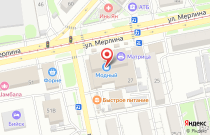 Мясной магазин в Барнауле на карте
