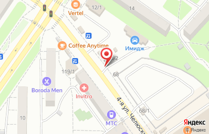 Киоск фастфудной продукции на 4-ой улице Челюскинцев на карте
