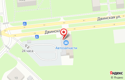 Магазин автозапчастей в Архангельске на карте