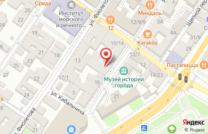 Санаторно-курортное объединение Профкурорт на Никольской улице на карте