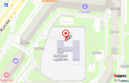 Мастерская по Ремонту Одежды на проспекте Маршала Жукова на карте