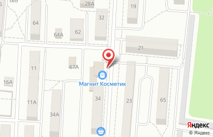 Магазин косметики и бытовой химии Магнит Косметик на 1-ой Дачной улице на карте
