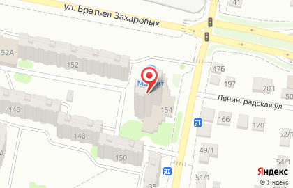 Стоматологическая клиника Green Apple на улице Братьев Захаровых на карте