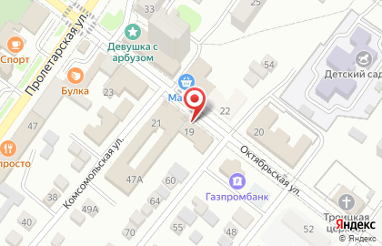 Салон МебельЛенд на Октябрьской улице на карте