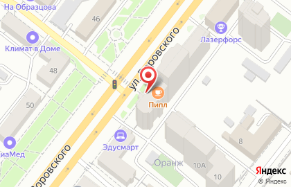 Салон оптики Интрооптика на улице Воровского на карте