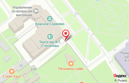 Автостоянка в Нижнем Новгороде на карте