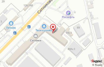Торгово-монтажная компания XXI Век на Ситниковской улице на карте
