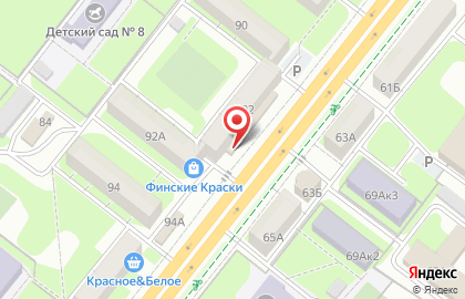 Супермаркет Пятёрочка на проспекте Победы, 92 на карте