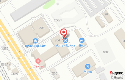 Сервисно-торговый центр АлтанШина на проспекте 60-летия Октября на карте