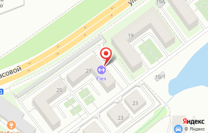 Фитнес-клуб Flex в Октябрьском районе на карте