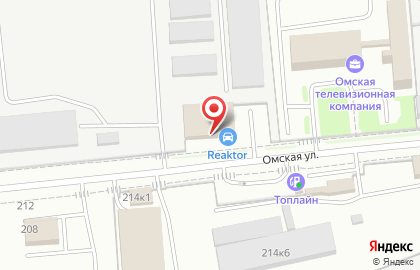 Автосервис Болид на Омской улице на карте