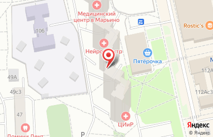 Клиника неврологии и ортопедии ЗдравКлиник на Люблинской улице на карте