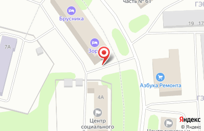 Гостиница Зори в Полярных Зорях на карте