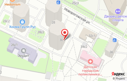 Академия развития интеллекта Amakids на Новорогожской улице на карте