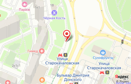 Пресса на бульваре Дмитрия Донского на карте