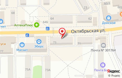 ООО КБ Спецсетьстройбанк на Октябрьской улице на карте