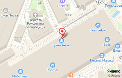 Мебельный магазин Сомово Мебель на улице Ленинская Слобода на карте