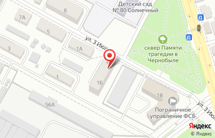 Парикмахерская Сакура в Советском районе на карте