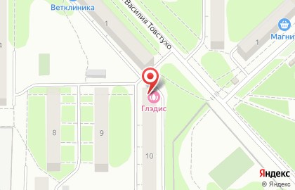 Глэдис на улице Петра Осминина на карте