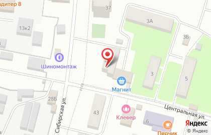 Супермаркет Лион на Центральной улице на карте