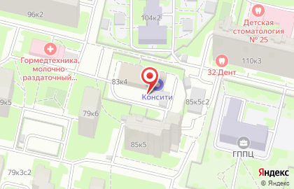 Сурдологический центр Азбука Слуха на улице Юных Ленинцев на карте
