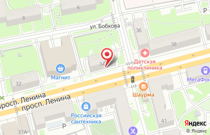 Орхидея на проспекте Ленина на карте