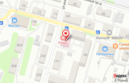 Медицинская клиника Л-Мед на улице Токарева на карте