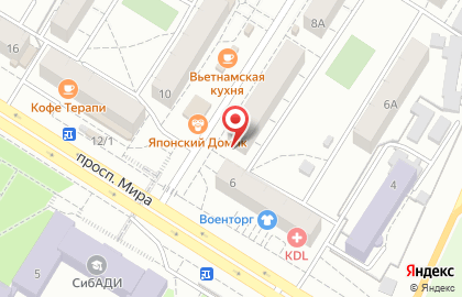 Магазин автозапчастей Exist.ru в Советском округе на карте