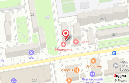 Vis-A-Vis на бульваре Комарова на карте