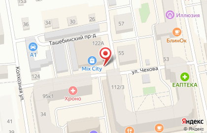 Банкомат Хакасский муниципальный банк на улице Чехова на карте