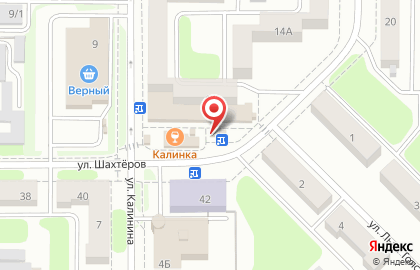 Киоск по продаже печатной продукции Роспечать на улице Шахтёров на карте