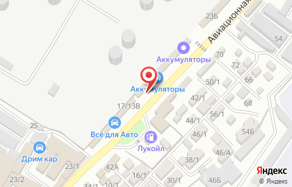 Магазин Автотурист на Авиационной улице на карте