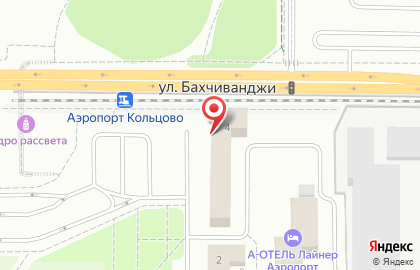 Линейный отдел МВД России аэропорта Кольцово на карте