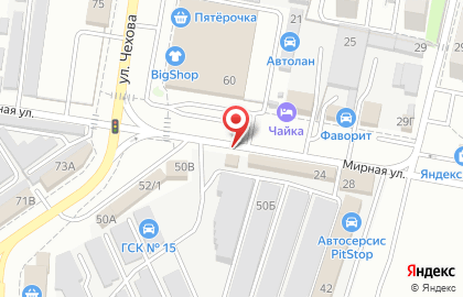 Ритуальное агентство на улице Чехова на карте