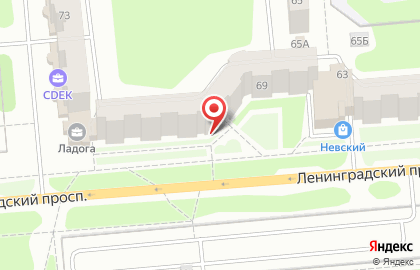 Многопрофильная фирма Мегаполис на Ленинградском проспекте на карте